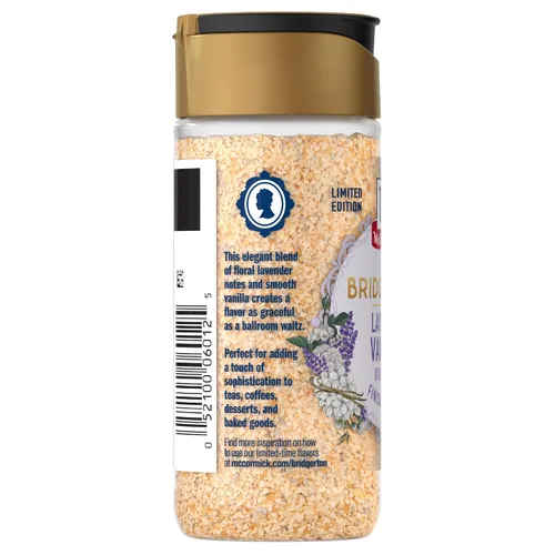Vista 21 de McCormick Bridgerton - Azúcar de acabado, vainilla de lavanda, edición limitada, notas florales de lavanda, sabor a vainilla suave, para pasteles