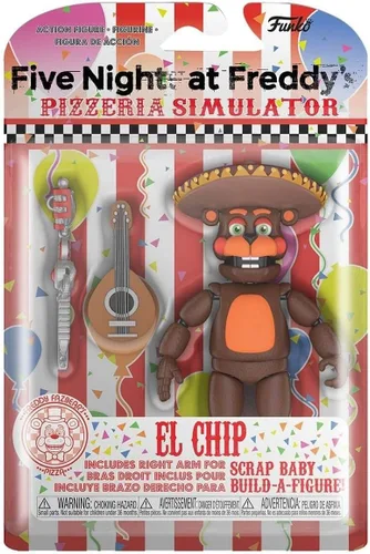 Vista 2 de Funko Figura de acción: Five Nights at Freddy's (FNAF) Pizza Sim: El Chip coleccionable - FNAF Pizza Simulator - Coleccionable - Idea de regalo