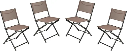 Vista 11 de Flash Furniture Brazos - Sillas plegables comerciales para interiores y exteriores, respaldos/asientos Flex Comfort, marcos de metal, diseño Negro