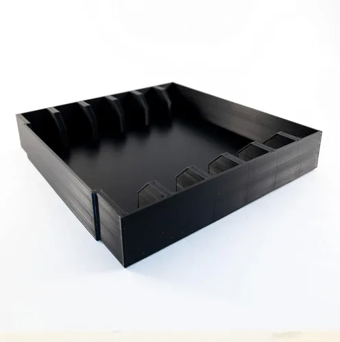 Vista 4 de Game Cartridge Holder for SNES - Super Nintendo 6 Game Collector Storage Tray Organizer