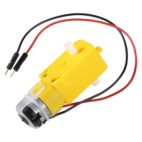 Vista 3 de Diann 4 unids TT Motor DC 3-6V Caja de Engranajes Motor 200RPM Relación 1:48 Eje Motor con Cable de 2.54mm para DIY Coche Inteligente Robot