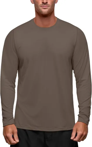 Vista 16 de Zengjo Camisetas atléticas que absorben la humedad para hombre, de manga larga, para entrenamiento, correr, gimnasio, rendimiento, protección UV