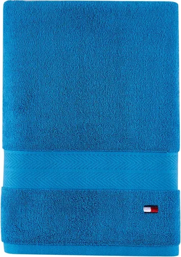 Vista 8 de Tommy Hilfiger Modern American - Toalla de baño de color sólido, 30 x 54 pulgadas, 100% algodón, 574 GSM (Sunshine)