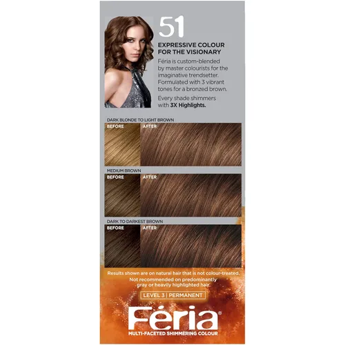 Vista 10 de L'Oreal Paris Feria - Tinte permanente para el cabello multifacético brillante