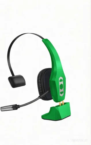 Vista 11 de Auriculares Bluetooth Trucker con base de carga, auriculares inalámbricos manos libres con micrófono de cancelación de ruido y botón de silencio