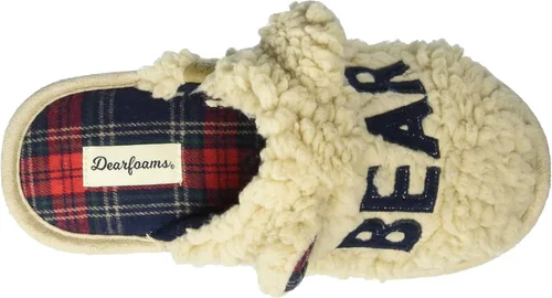 Vista 5 de Dearfoams Buffalo Check Lil Bear - Zapatilla para mujer