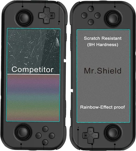 Vista 5 de Mr.Shield Protector de pantalla compatible con Retroid Pocket 3 [RP3] / Retroid Pocket 3+ [RP3+] [Vidrio templado] [3 unidades]