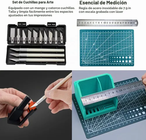 Vista 5 de Kit de herramientas de impresora 3D 82PCS con estuche para eliminación de impresión, limpieza y reparación