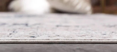 Vista 4 de Unique Loom Chateau Collection - Alfombra de área - Hoover (2' 2" x 3' 1" rectangular, azul oscuro/beige)