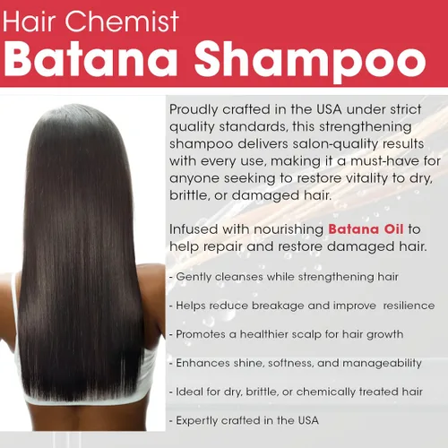Vista 5 de Hair Chemist Batana Champú Fortalecimiento 33.8 oz. - Champú Fortalecimiento Batana