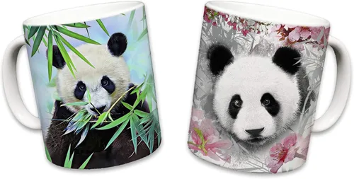 Vista 13 de Taza de leopardo Tazas de viaje de cerámica de animales lindos Taza para amantes del café Diseño de leopardos Gran regalo novedoso Ropa