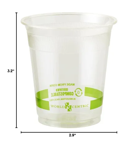 Vista 8 de World Centric CP-CS-9Q - Vasos Ingeo 100 % compostables