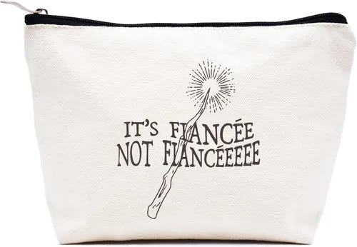 Vista 112 de LIBIHUA Bolsa de maquillaje para mujer, bolsa de cosméticos regalos para ella, bolsa de viaje femenina, Beige, 1 en mi era de Lacrosse Mom