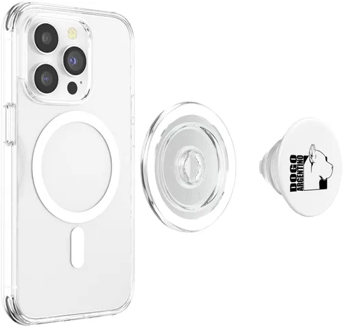 Vista 4 de Funny proud Dogo Argentino profile dog mom dog PopSockets MagSafe PopGrip for iPhone
