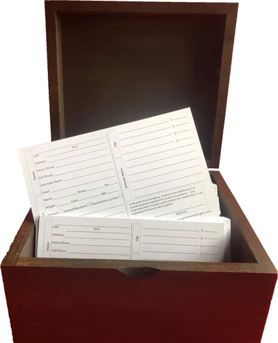 Vista 6 de Tarjetas de aseo para perros (paquete de 100 tarjetas de 8 x 5 pulgadas) para peluqueros profesionales de mascotas y gatos, cuidado de perreras