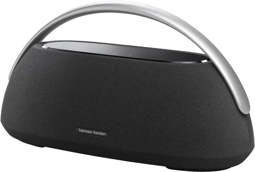 Vista 5 de Harman Kardon Go + Play 3: altavoz Bluetooth portátil con sonido superior y 8 horas de reproducción, carga USB, autoajuste automático, micrófonos
