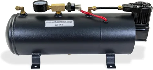 Vista 3 de HornBlasters Kit de Sistema de Aire Todo en Uno de 3 Litros - 110PSI - Fácil Instalación