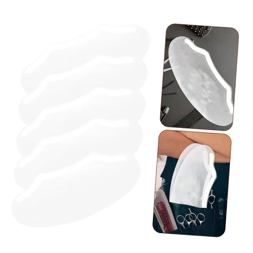 Vista 8 de minkissy 50 protectores de ojos transparentes para corte de cabello, cómodo protector de maquillaje para uso en salones, cobertura de cabello