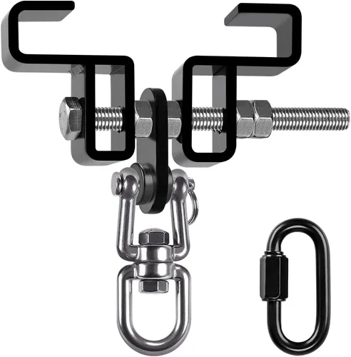 Vista 13 de SELEWARE Colgador de Saco de Boxeo de Servicio Pesado y Abrazadera de Viga para Boxeo, Muay Thai, MMA E. Beam Mount Percha para saco de boxeo
