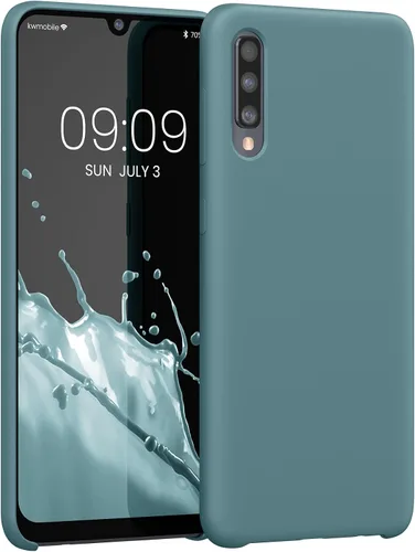 Vista 287 de kwmobile Funda Compatible con Samsung Galaxy A14 5G - Funda de teléfono de TPU y silicona con acabado suave - Verde Lima