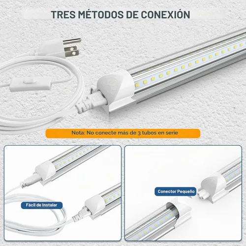Vista 6 de JESLED Luz LED de tienda de 8 pies 100 W 15000LM ETL 10