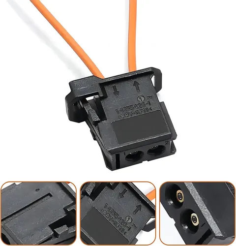 Vista 4 de Paquete de 2 bucles de prueba de fibra óptica automotriz, adaptador hembra y macho, herramienta de cable de diagnóstico automático, compatible