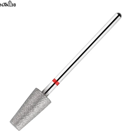 Vista 6 de Brocas de diamante de barril para uñas, cortador de fresado rotativo para cutículas, accesorios para máquinas de taladro de uñas (1D-F)