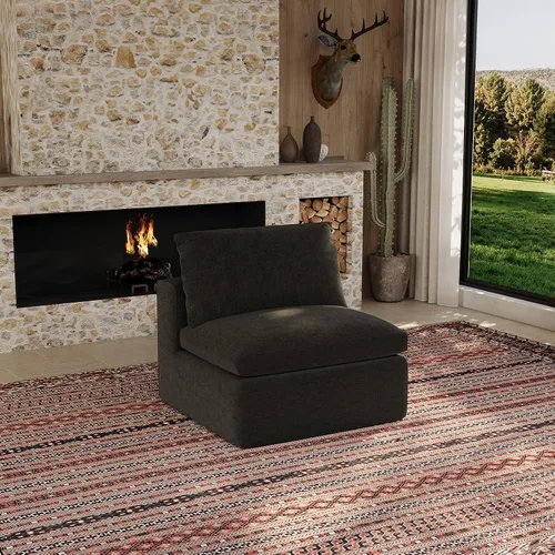 Vista 17 de Maywish Sofá Cloud de 104 pulgadas, sofá modular en forma de L, color gris Gris oscuro