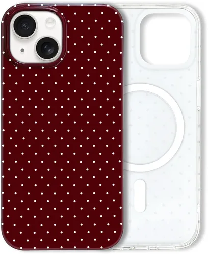 Vista 32 de Hython Funda para iPhone Air, diseño estético de lunares lindos, funda simple de 6.5 pulgadas, delgada, antiarañazos, parachoques de TPU suave, a