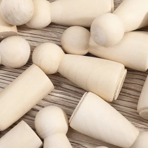 Vista 5 de ULTNICE 20PCS muñeca de madera sin terminar personas cuerpos ángeles muñecas para manualidades DIY