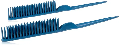 Vista 10 de CocoBlack Naturals Peine de estilo de 3 filas para desenredar, definir y separar rizos (negro)
