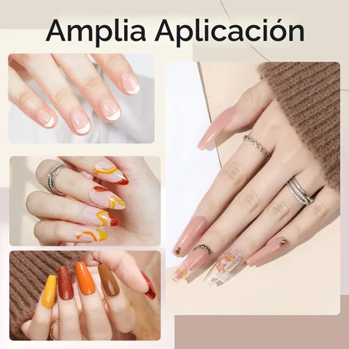 Vista 6 de modelones - Gel constructor de uñas, 7 en 1, constructor transparente para uñas, esmalte de uñas de gel de base de goma, fortalecedor de capa