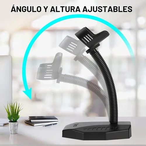 Vista 3 de Tera Soporte universal para escáner de código de barras: soporte ajustable para montaje en pared, paquete de 1