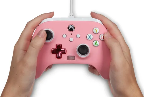 Vista 10 de PowerA Enhanced Wired Controller for Xbox - Pink Gamepad Wired Video Game Controller Gaming Controller Xbox Series XS Xbox One - Xbox Series X