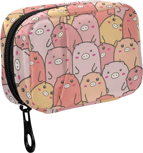 Vista 9 de Fustylead Organizador estético de píldoras de hongos rojos Amanita, bolsa de viaje, pequeño estuche portátil para píldoras para vitaminas y aceite