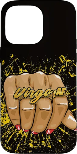 Vista 21 de iPhone 13 Pro Max Virgo AF - Anillo de astrología de cumpleaños para mujer, signo del zodiaco, funda Virgo