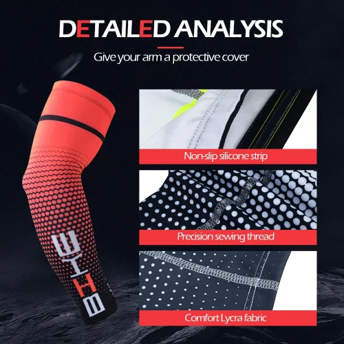 Vista 6 de Manga de brazo de enfriamiento de protección solar UV para hombres y mujeres, manga deportiva para ciclismo, golf, correr, baloncesto