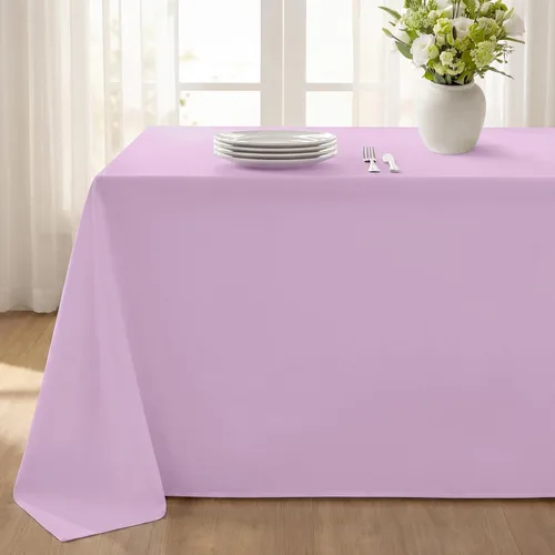 Vista 43 de Softalker - Mantel rectangular, impermeable y resistente a las manchas, mantel cuadrado de tela sin arrugas, lavable, cubierta de mesa de poliéster