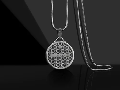 Vista 6 de BySilverStone Jewelry - Collar de medallón de plata esterlina hecho a mano de León salvaje, joyería del signo del zodiaco Leo, colgante de hombre