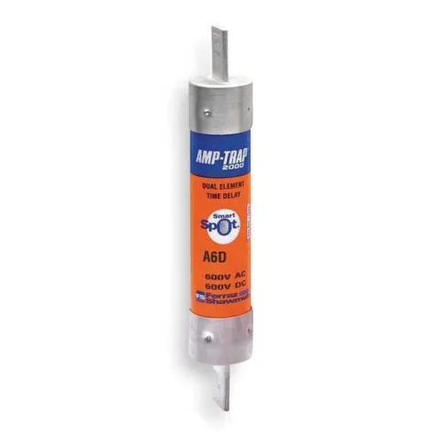 Vista 3 de Mersen A6D-R Amp-Trap 2000 Fusible de retardo de tiempo/clase RK1 con indicador visual de fusible abierto, 600 VAC/CC, 200 kA AC/100 kA DC, 0.1
