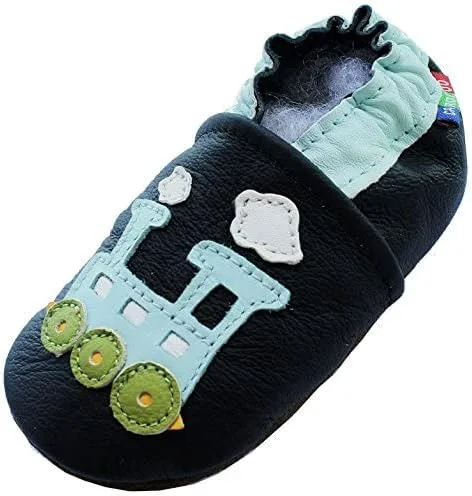 Vista 5 de Carozoo 28 diseños zapatos de bebé niño hasta 5-6 años suela suave cuero niños zapatos