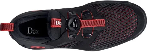Vista 7 de Dexter Zapatos de bolos Pro BOA para hombre, color negrorojo, talla 14 M de EE. UU