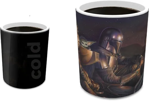Vista 23 de Morphing Mugs Star Wars - The Book of Boba Fett - Un nuevo comienzo - Una taza sensible al calor de 16 onzas - Imagen completa revelada cuando se