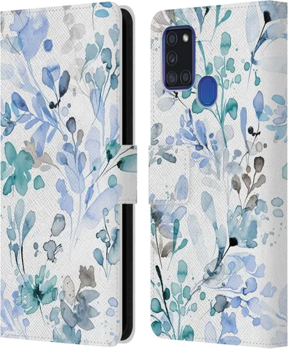 Vista 226 de Head Case Designs Officially Licensed Ninola Beige Wild Grasses Leather Wallet Case Compatible with Samsung Galaxy A07 4G