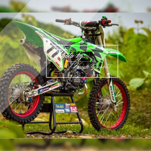 Vista 2 de Kit de calcomanías para KX 85 KX 100 2014 2015 2016 2017 2018 2019 2020 2021, KW85101421003-KO