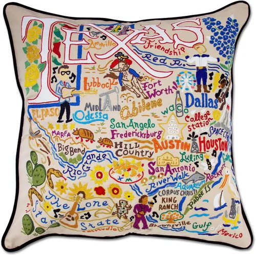 Vista 115 de Catstudio Portland (Oregon) - Almohada decorativa bordada