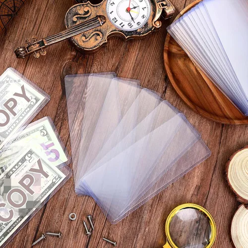Vista 6 de Yexiya 600 soportes para billetes de dólar de PVC, fundas protectoras transparentes para billetes, 6.9 x 2.95 pulgadas