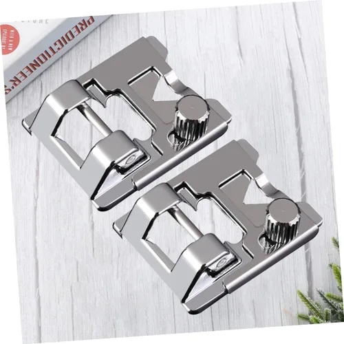Vista 2 de STOBOK 2 Unidades Universal Máquina de Coser Prensatelas Pie Recoger Pie para Coser Hogar Fácil Cambio 2 Unidades*2