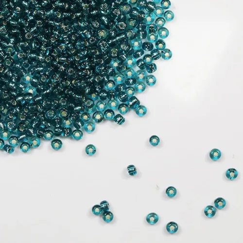Vista 34 de Cuentas de Semilla de Vidrio Transparentes con Línea Plateada Tamaño 8/0 Artesanías Cuentas de Semilla de Cristal de 3 mm para Hacer Joyas