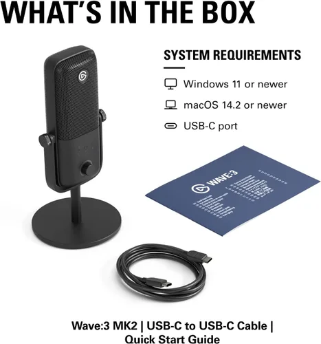 Vista 13 de Elgato Onda: 3 MK.2 Micrófono de condensador USB, efectos DSP Negro